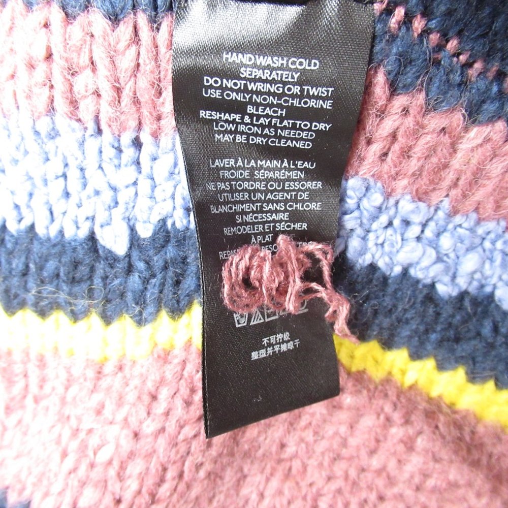 Anthropologie Pilcro Dreamer Striped Duster Sweater Multi Stripe - XS / S Petite - Picture 9 of 11